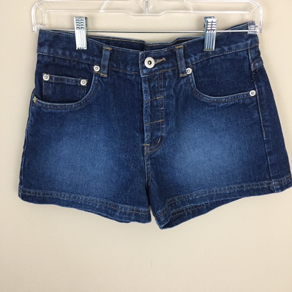 Aeropostle Shorts Womens 4 Blue Denim Button Fly 5 Pocket style